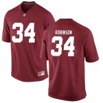 Men's Alabama Crimson Tide #34 Quandarrius Robinson Crimson Replica NCAA College Football Jersey 2403JROE0